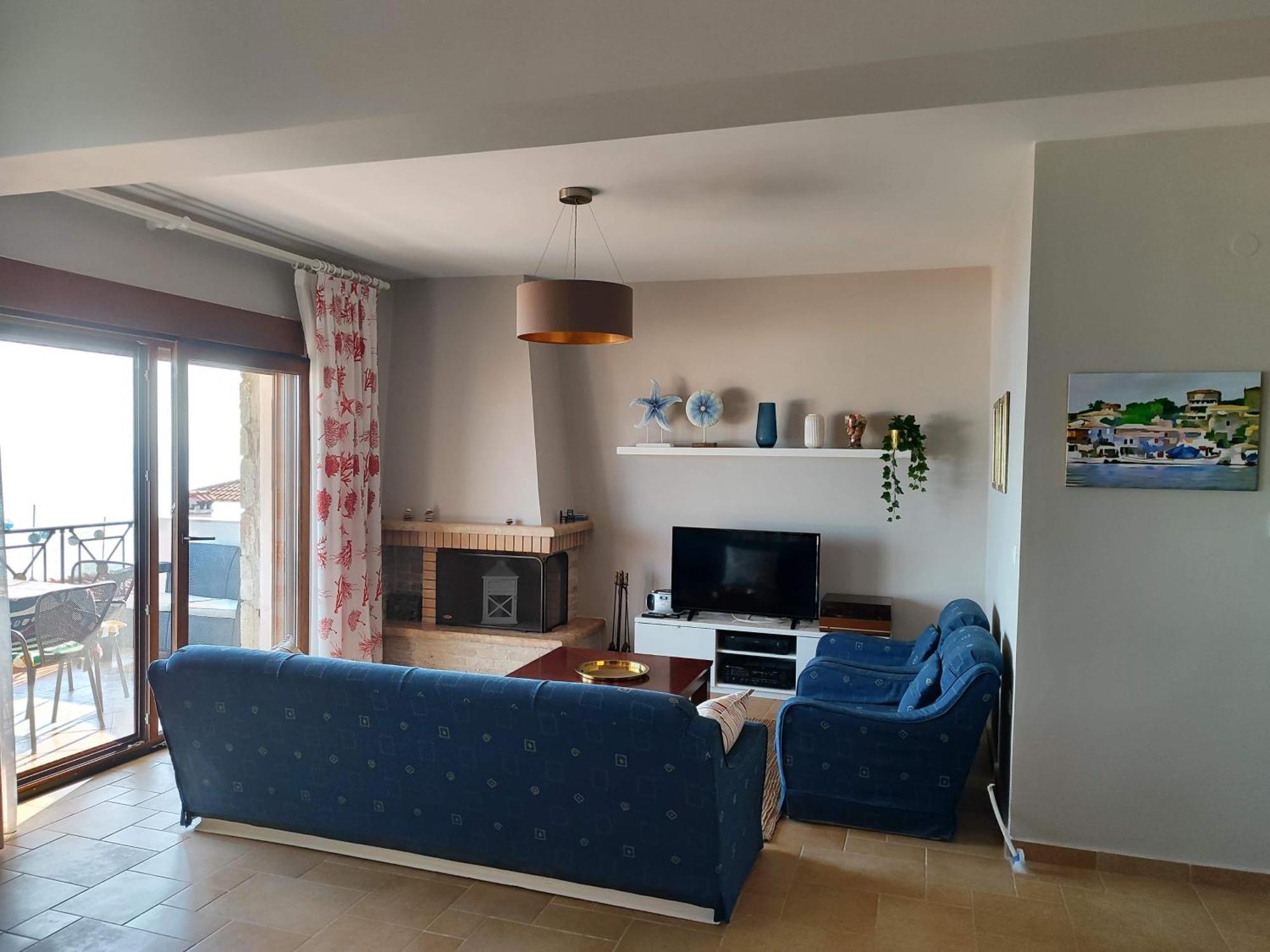 Navy Blue Lägenhet Nea Skioni Exteriör bild